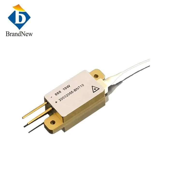 10W 808nm স্থিতিশীল তরঙ্গদৈর্ঘ্য ফাইবার কাপড ডায়োড লেজার